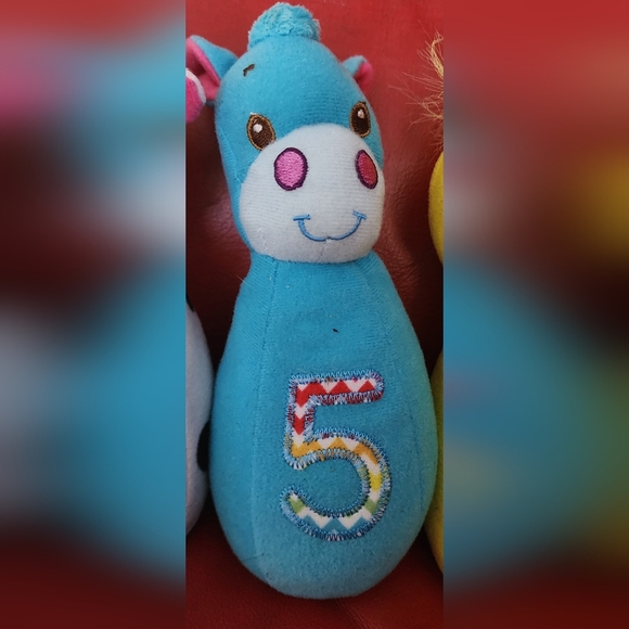 Early Years Baby Farm Animals Bowling Set 2008 Rattles BENIFITS CHARITY - Picture 7 of 12